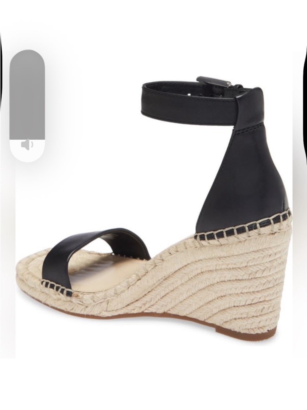 Vince Camuto Black Meddrina Ankle Strap Espadrille Sandal Size 10 - Picture 11 of 11